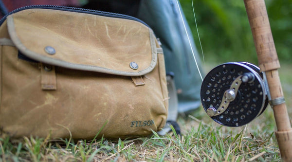 cloth fishing reel bags Equipment Accessory Fishing Storage Bag Drawstring Reel Protector Bag Scratchproof Protector Case, Canvas 12x16cm : Sports & Outdoors once one of the zipper head cannot work Gear Review: Filson Tin Cloth