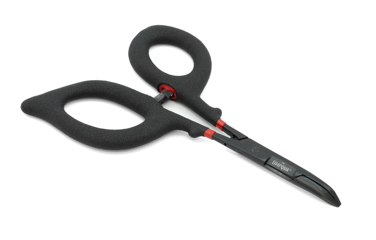 Umpqua Rivergrip Curved Scissor Forceps 6"