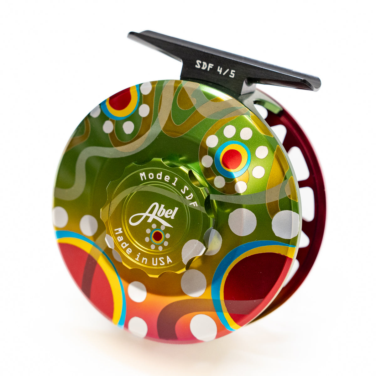 Abel SDF Custom Abstract Brook Trout Finish 4/5 Ported Fly Reel