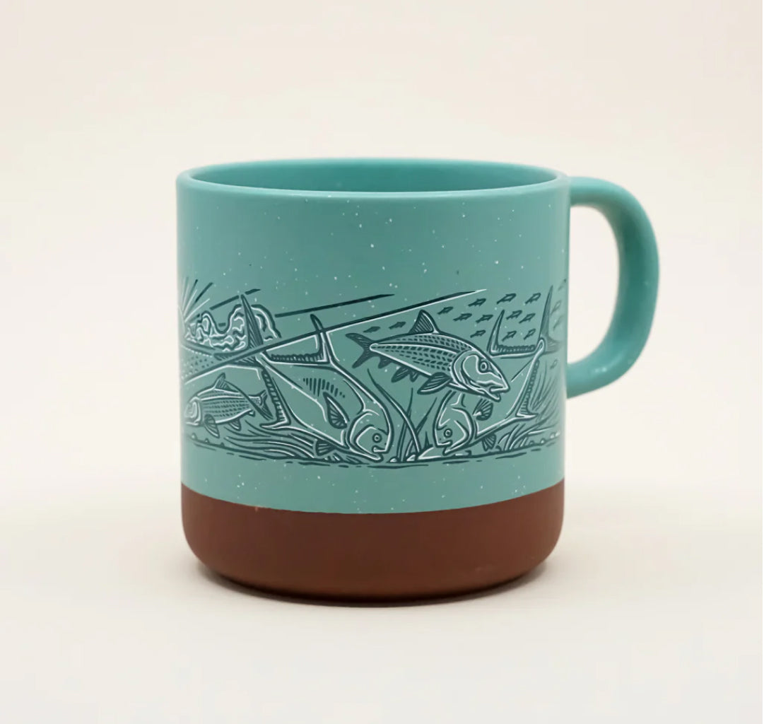 Casey Underwood Flats Mug - Blue 13oz