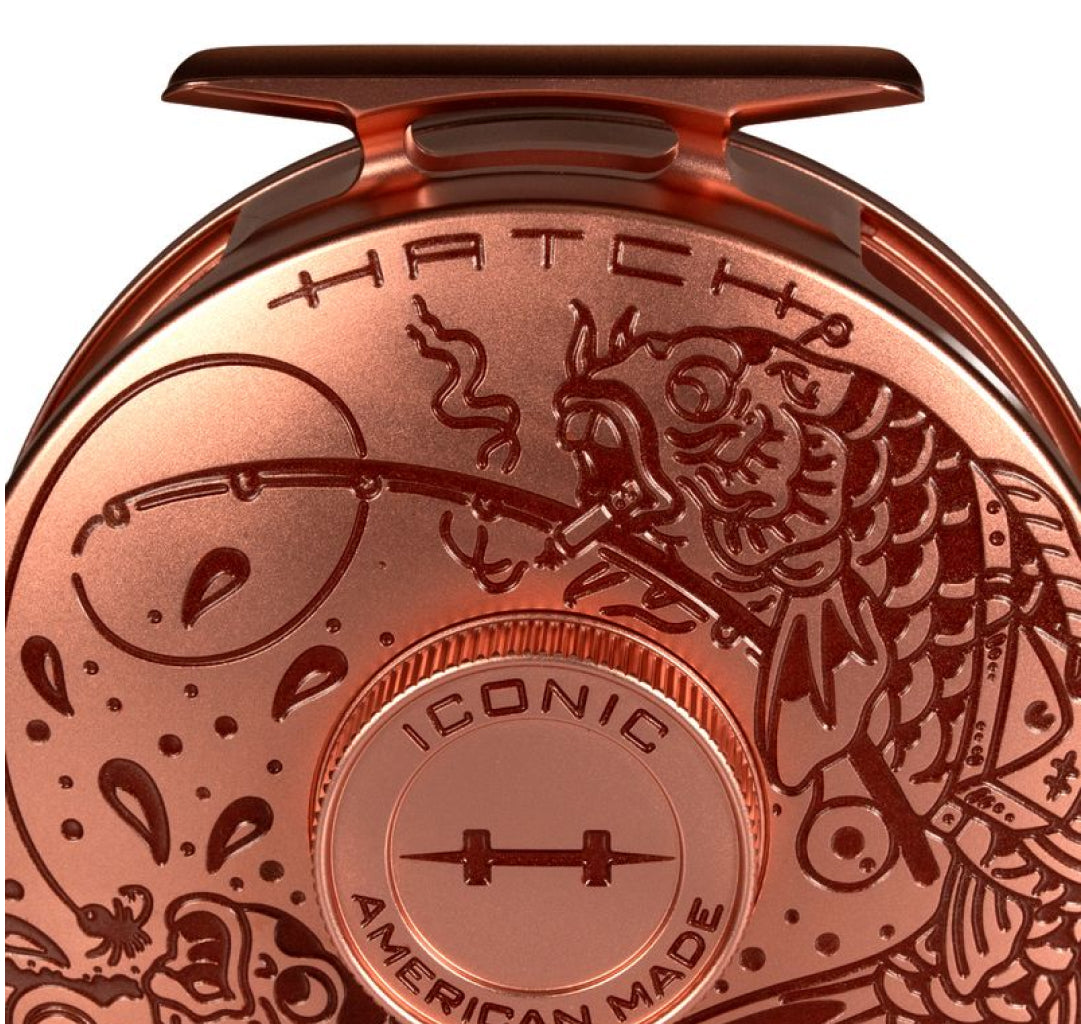 Hatch 2025 Custom Iconic Artist Collaboration Fly Reel - Brent McCarron
