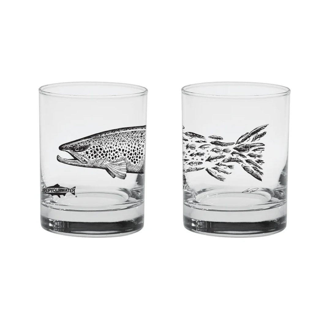 Rep Your Water Old Fashioned Glass