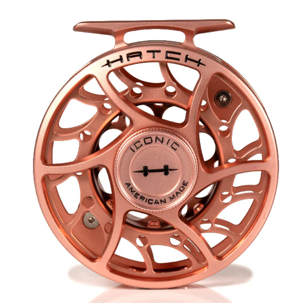 Hatch Iconic Fly Reel 9 Plus Mid Arbor Clear / Blue