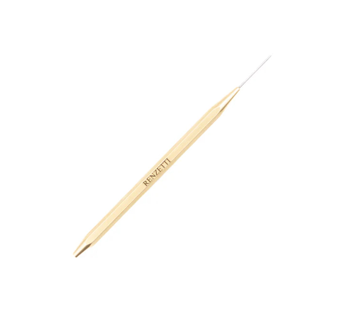 Renzetti Brass Dubbing Needle Small w/ Half Hitch