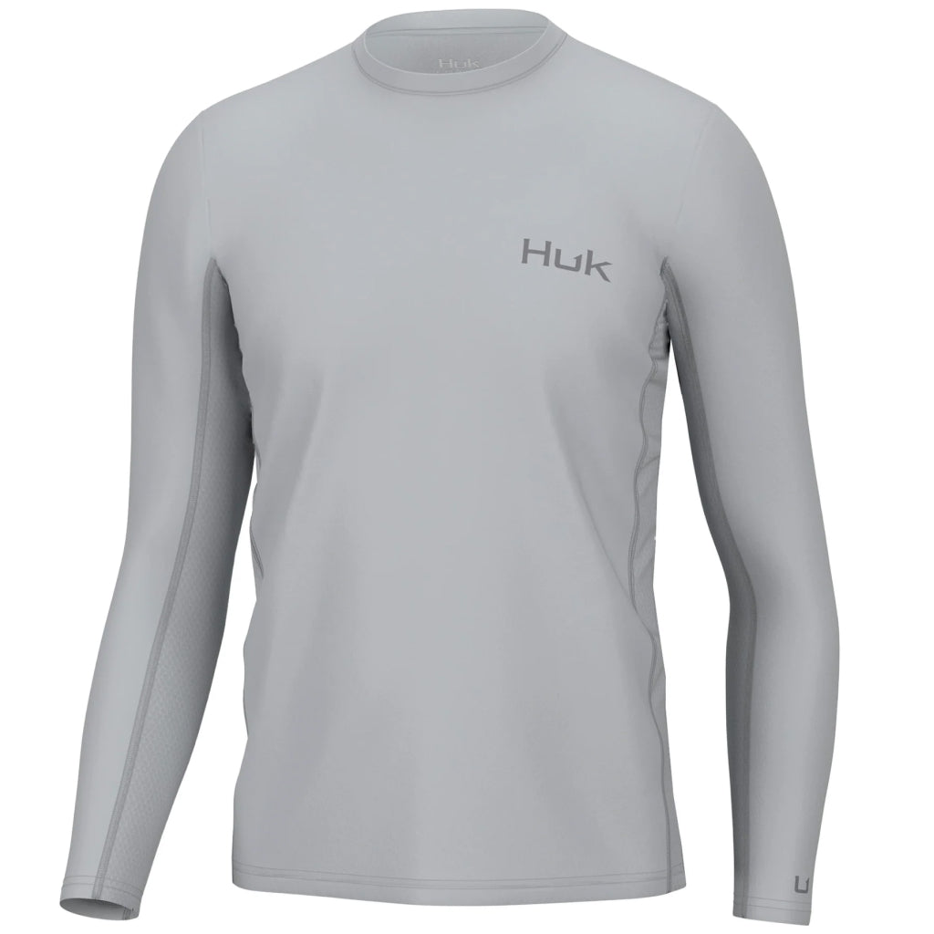 Huk Men's Icon x Long Sleeve Shirt, Large, Harbor Mist
