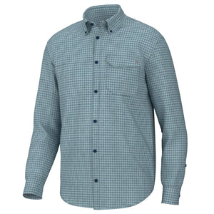 Huk Tide Point Break Long Sleeve Minicheck Shirt