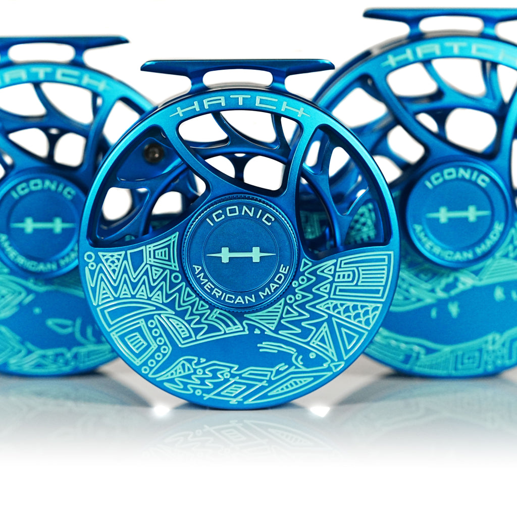 custom fly reel Hatch Custom Iconic Saltwater Slam Tarpon Fly Reel