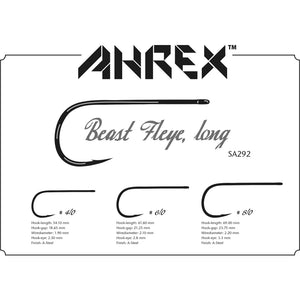 Ahrex SA292 Bob Popovics Beast Fleye Long Hook