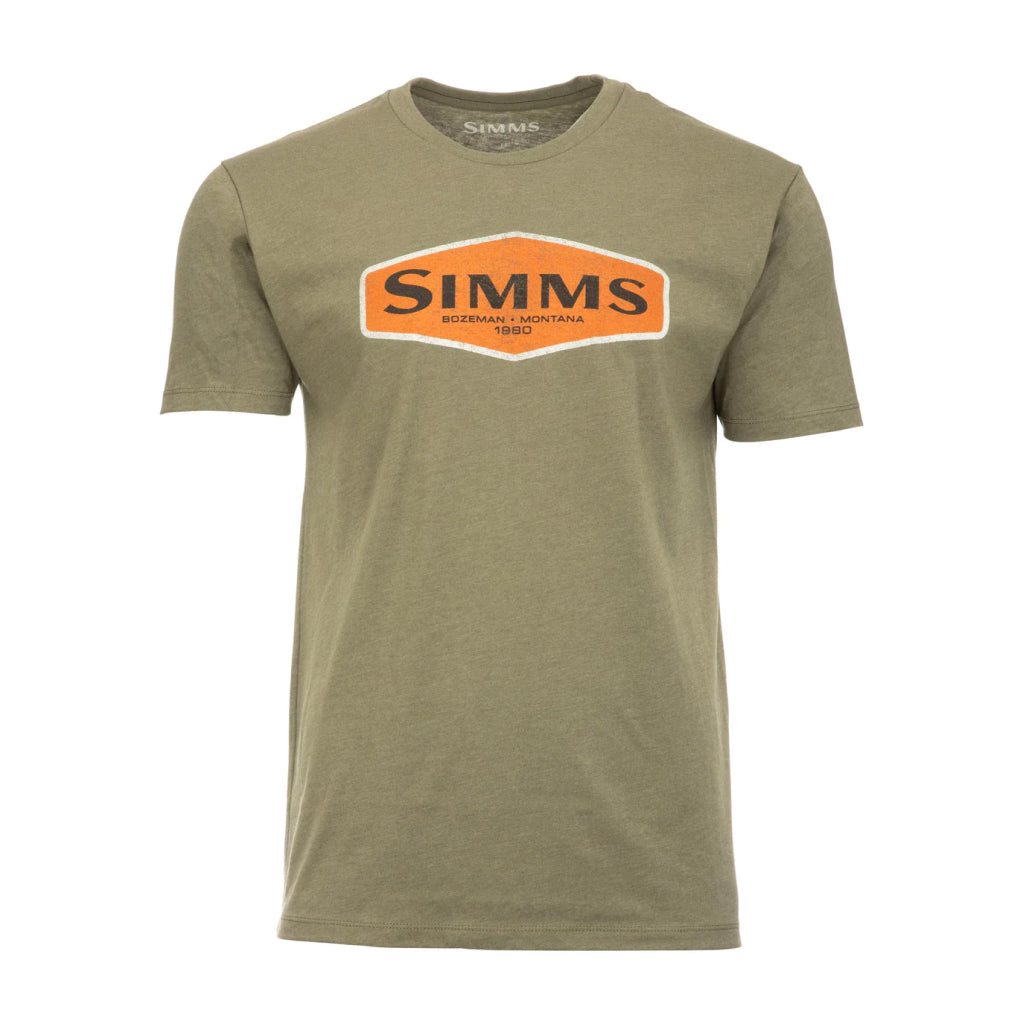 Simms Logo Frame T-Shirt - Military Heather (S)