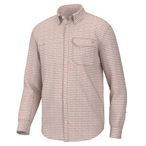 Huk Tide Point Break Long Sleeve Minicheck Shirt