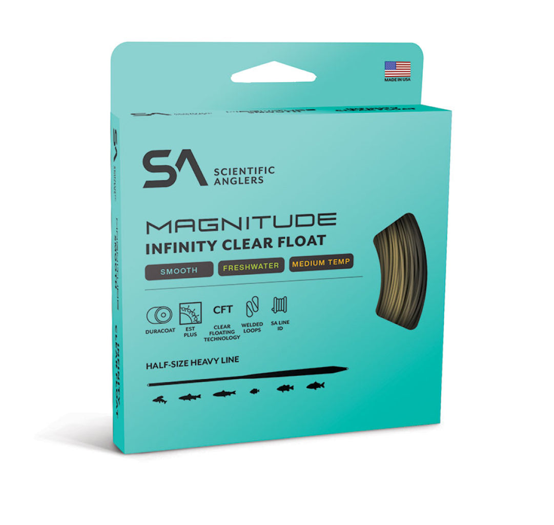 Scientific Anglers Magnitude Smooth Infinity 10&#39; Clear Tip Float Fly Line