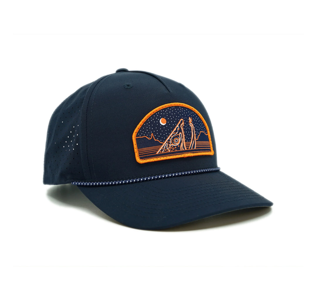 Casey Underwood Star Sipper Performance Hat - Dark Navy with Navy Rope
