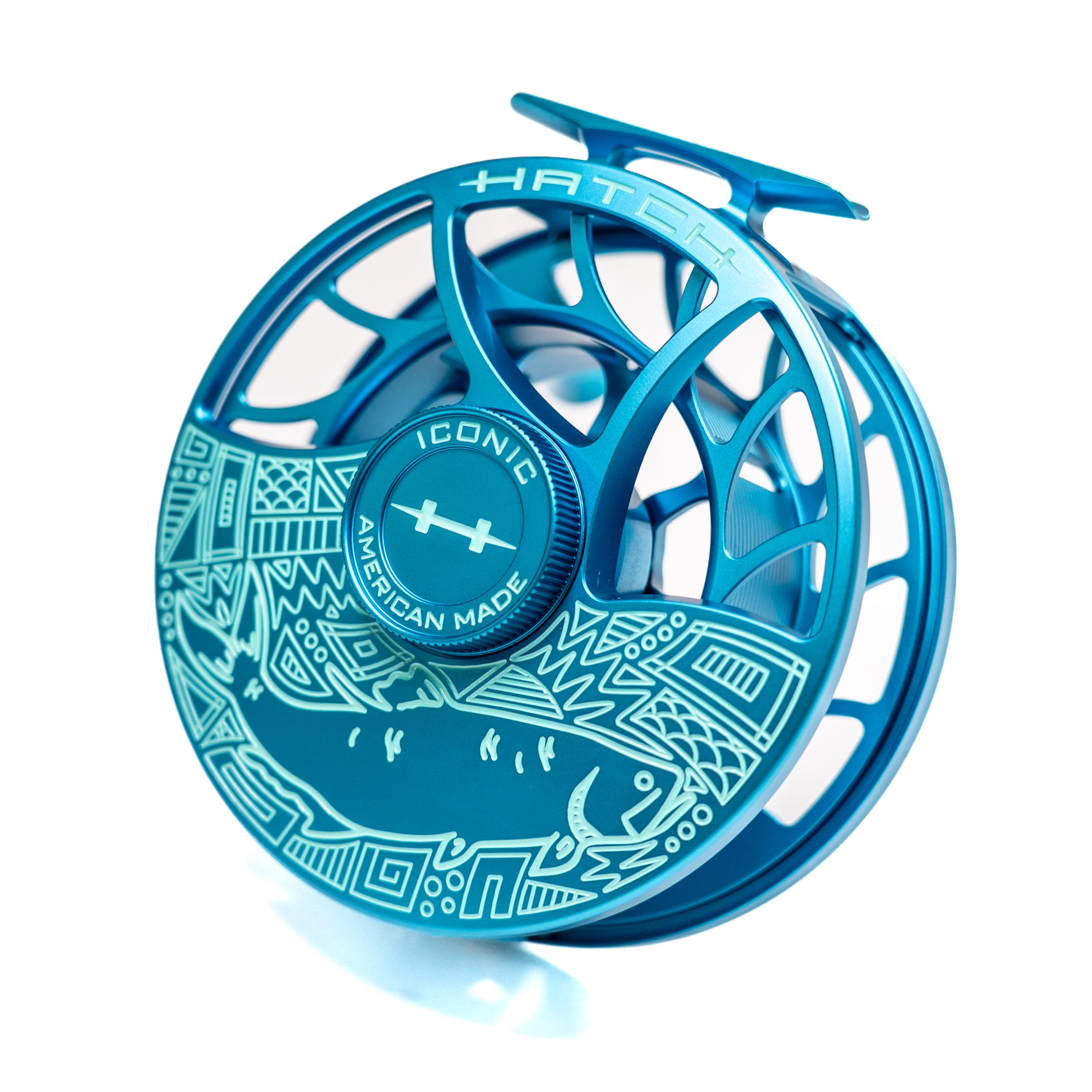 discount saltwater fly reel CAGE Reels & Spools (Copy) CAGE 12WT w/ TRAXX profile counterbalance eliminates line catching at the base and is ergonomic for long fights Hatch Iconic 11 Plus Fly