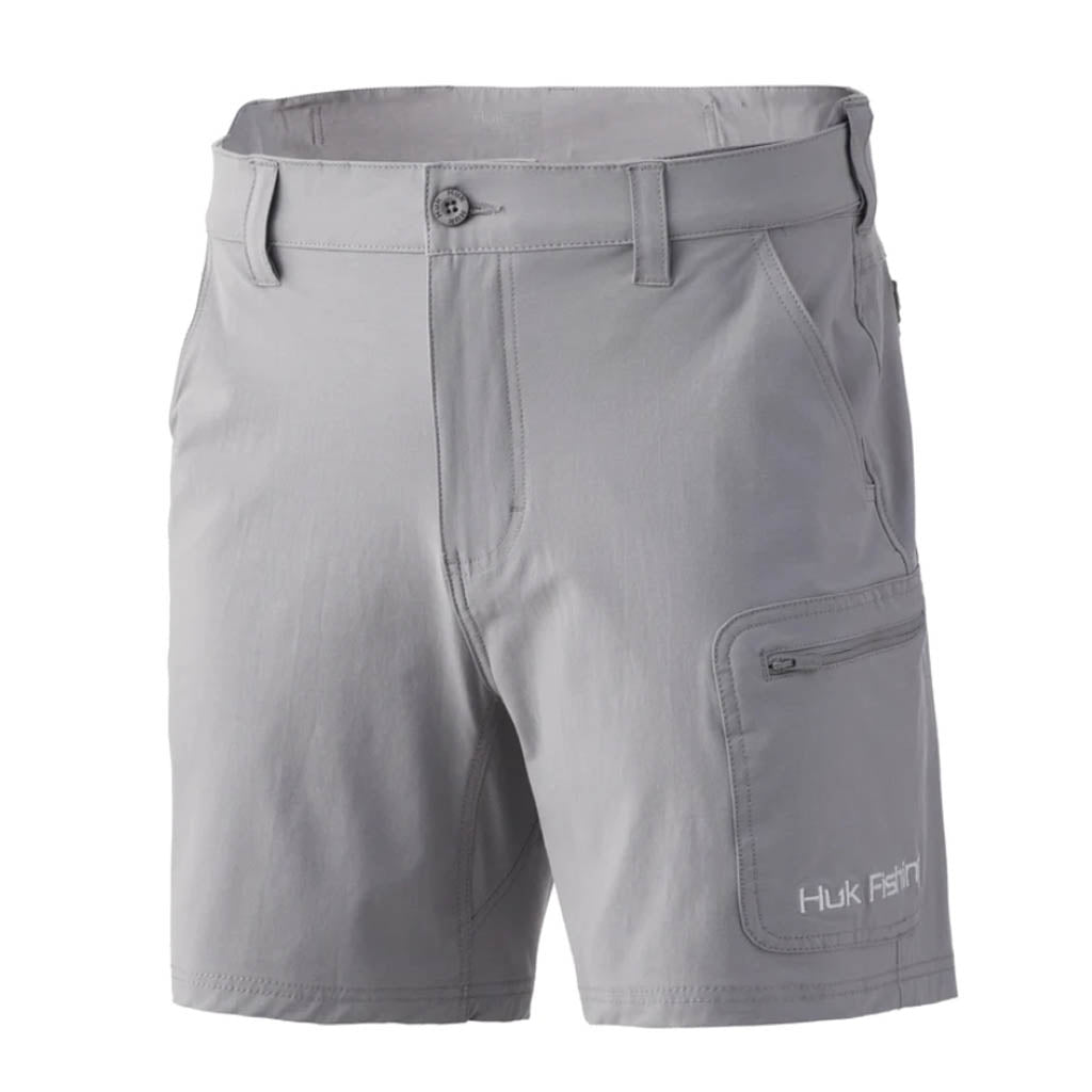 HUK Men's Standard Next Level Quick-Drying Performance Fishing Shorts,  Bone-7, Small at  Men's Clothing store