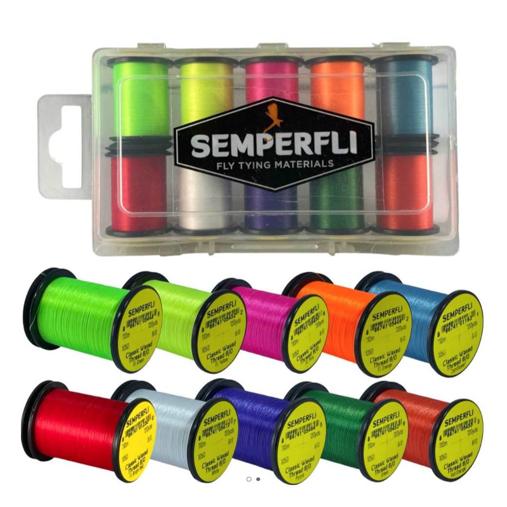 Semperfii Classic Waxed Thread 8/0 110m Attractor Colors Collection