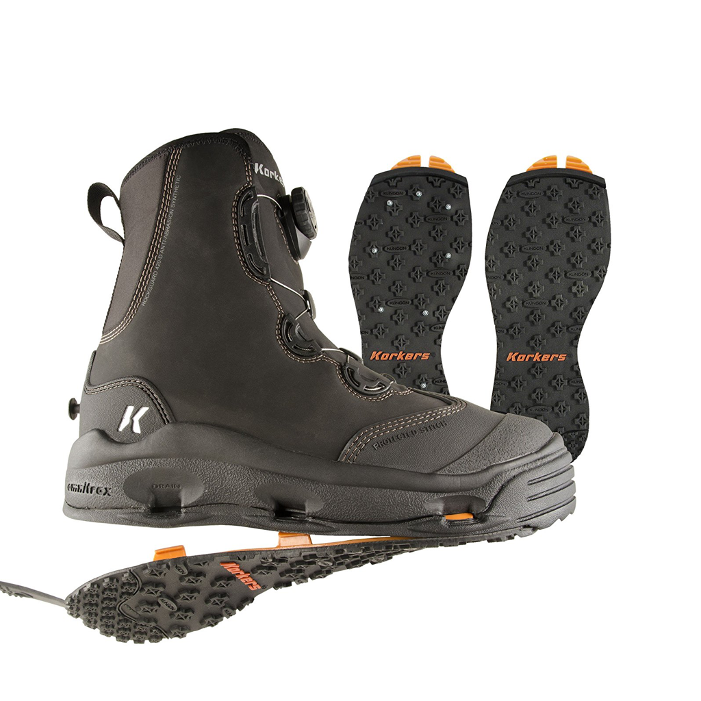Korkers Devil&#39;s Canyon Wading Boot - Kling-On &amp; Studded Kling-On
