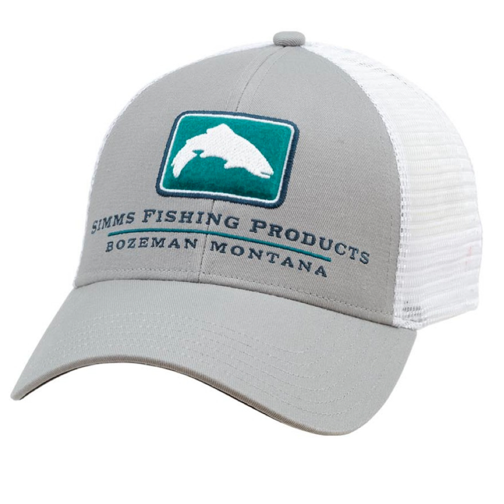 Simms Trout Icon Trucker Hat - Carbon