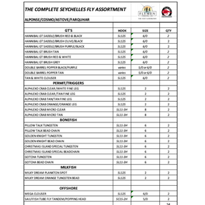 The Complete Seychelles Fly Assortment