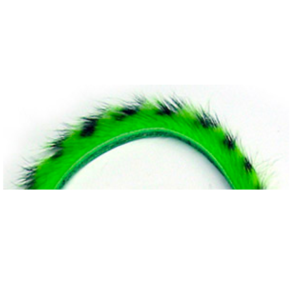 Barred Rabbit Half Skin Zonker