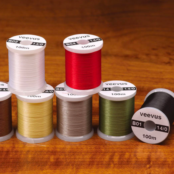 Lot De 27 Bobines VEEVUS 14/0 Et 16/0 - Fil De Montage Pour Pêche à La Mouche - NEUF