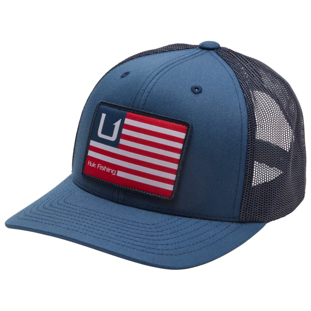 Huk and Bars American Trucker Hat Overland Trek