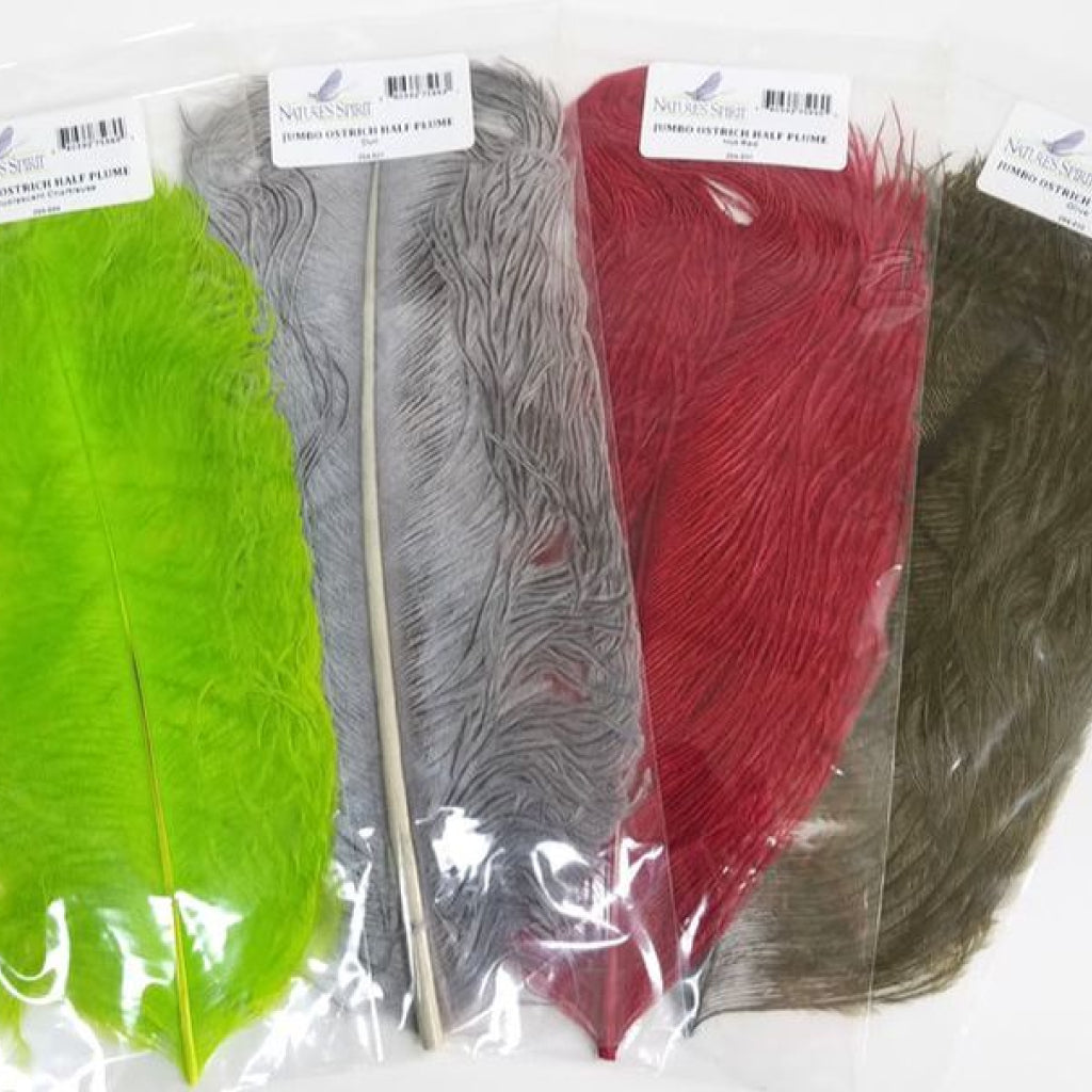 Nature&#39;s Spirit Jumbo Ostrich Half Plume