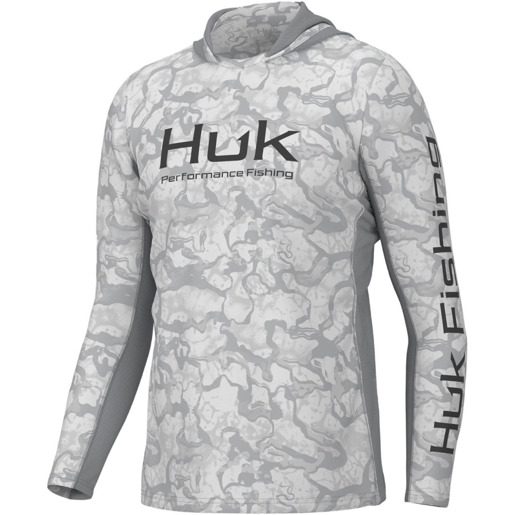 HUK mens Performance Fleece Fishing Hoodie, HUK Logo - Black, Small at   Men's Clothing store