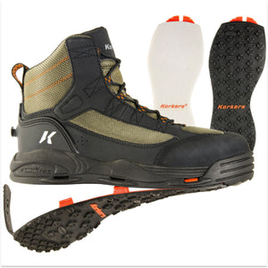 Korkers Greenback Wading Boot - Felt & Kling-on