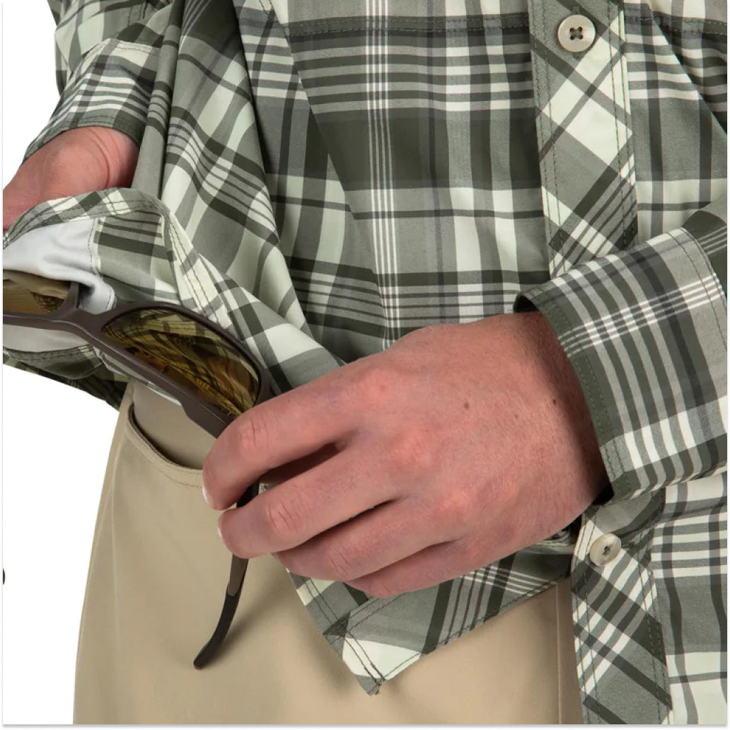 Simms Men&#39;s Bugstopper LS Fishing Shirt