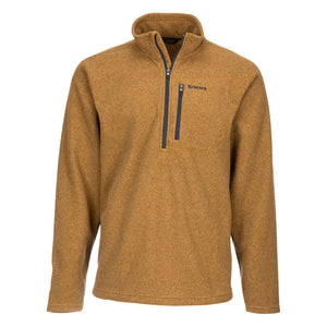 Simms Men's Rivershed Quarter Zip Fleece Sweater