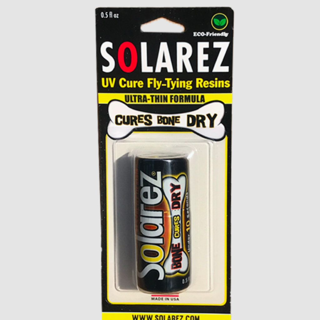 SOLAREZ Fly Tie UV Cure Resin - Thin Hard Formula (4 oz  Bottle) Fly Tying, Fly Fishing, Build Fly Heads and Bodies ~ Made in The  USA : Fly Fishing